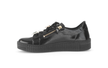 Baskets noires en cuir vernis