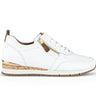 Baskets blanches en cuir lisse