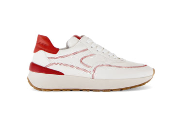 Baskets multicolores en cuir lisse