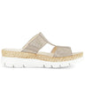 Mules beiges en cuir