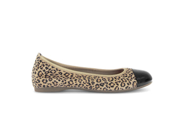 Ballerines beiges en cuir