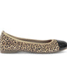 Ballerines beiges en cuir