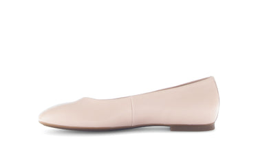 Ballerines roses en cuir lisse