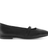 Ballerines noires en cuir lisse