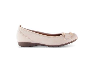 Ballerines roses en cuir