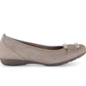 Ballerines marron en cuir velours