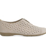 Ballerines beiges en cuir nubuck