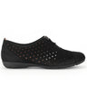Ballerines noires en cuir nubuck