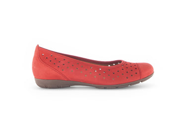 Ballerines rouges à enfiler
