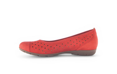 Ballerines rouges à enfiler