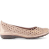 Ballerines rose clair en cuir irisé