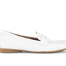 Mocassins blancs en cuir lisse