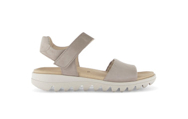 Sandales beiges en nubuk