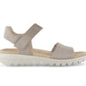 Sandales beiges en nubuk