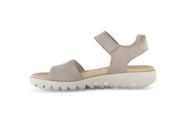 Sandales beiges en nubuk