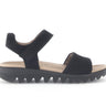 Sandales noires en nubuk