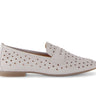 Mocassins beiges en cuir nubuck