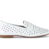Mocassins blancs en cuir
