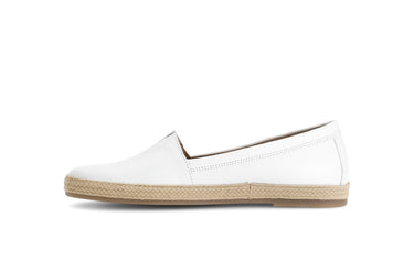 Mocassins blancs en cuir lisse