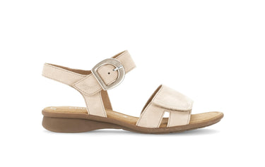Sandales beiges en nubuck