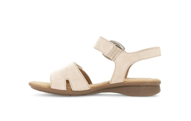 Sandales beiges en nubuck