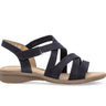 Sandales bleues en cuir nubuck
