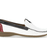 Mocassins blancs en cuir lisse