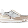 Baskets multicolores en cuir lisse