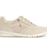 Baskets beiges en cuir velours
