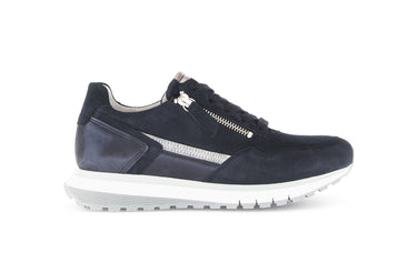 Baskets bleues en cuir