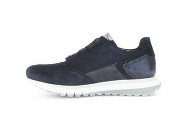 Baskets bleues en cuir