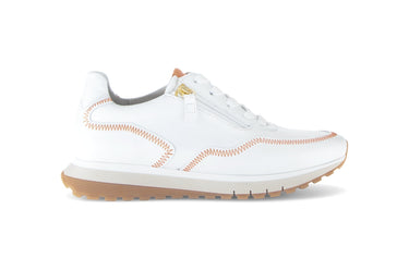 Baskets multicolores en cuir lisse