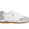 Baskets blanches en cuir lisse