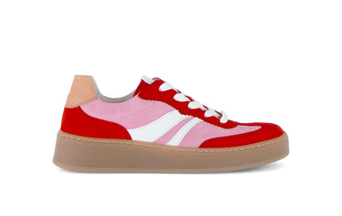 Baskets multicolores en cuir