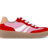 Baskets multicolores en cuir