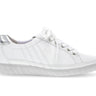 Baskets blanches en cuir lisse