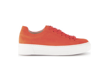 Baskets orange en velours