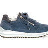 Baskets bleues en cuir velours