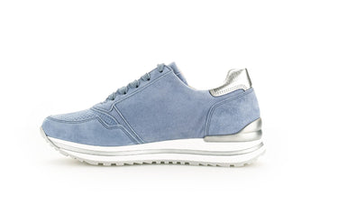 Baskets bleu clair en Nubuck