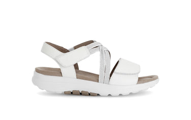 Sandales Rolling Soft blanches en cuir