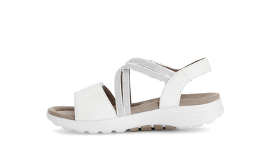Sandales Rolling Soft blanches en cuir