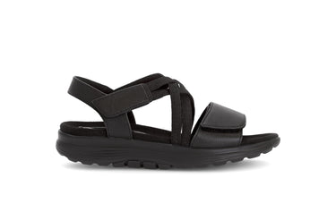 Sandales Rolling Soft noires en cuir