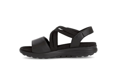 Sandales Rolling Soft noires en cuir