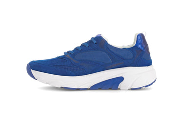Baskets Rolling Soft bleues en nubuck et textile