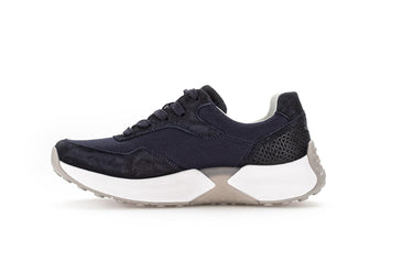 Baskets Rollingsoft bleues en Nubuck et textile
