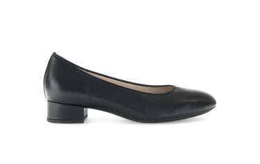 Escarpins noirs en cuir lisse