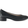 Escarpins noirs en cuir lisse