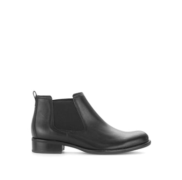 Bottines chelsea noires en cuir lisse