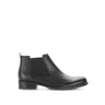 Bottines chelsea noires en cuir lisse