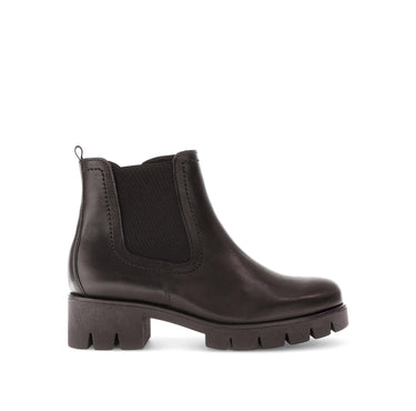 Bottines marron en cuir lisse